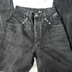 Vintage bareback black Rockies